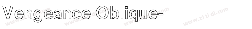 Vengeance Oblique字体转换